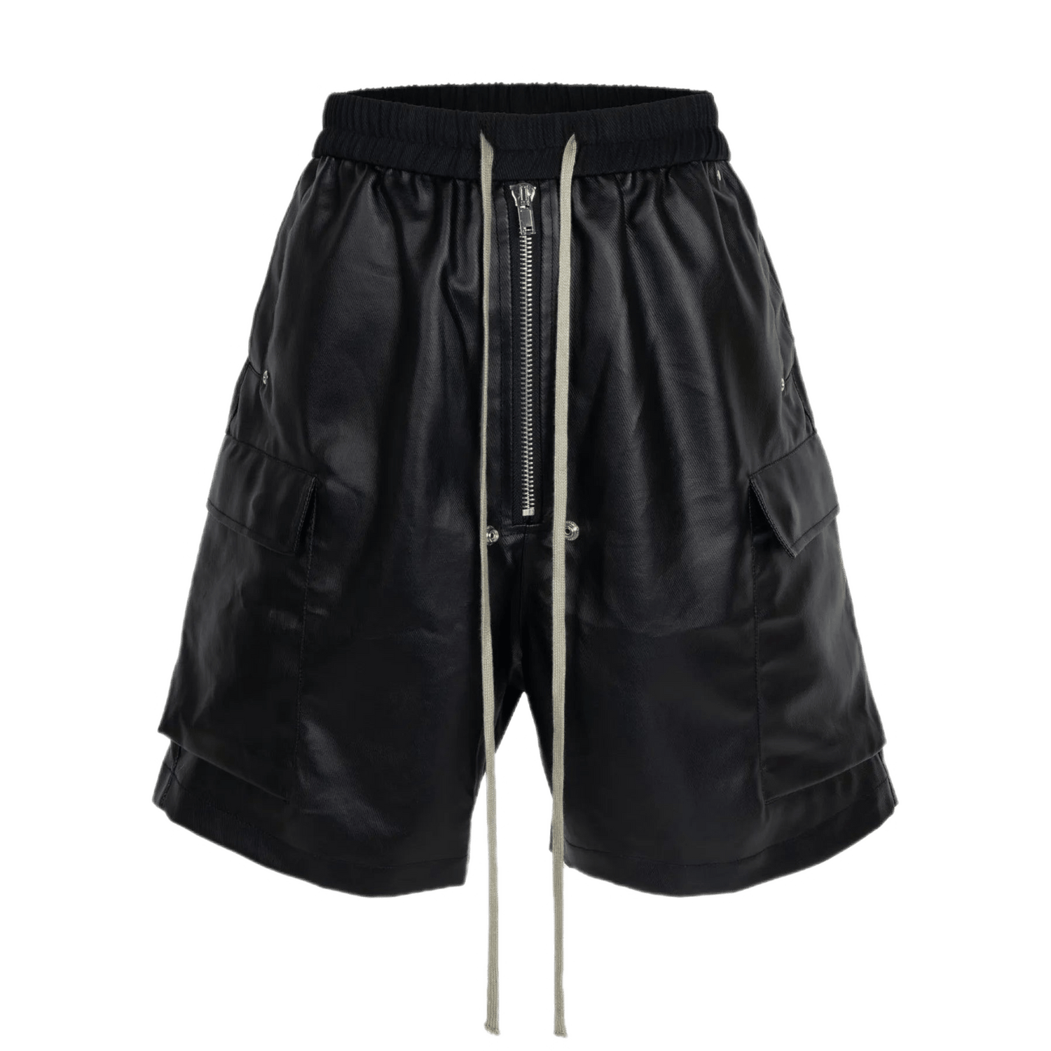 CLDSZN Men’s Cargo Zipper Shorts – Metallic Streetwear Utility Fit - CLDSZN