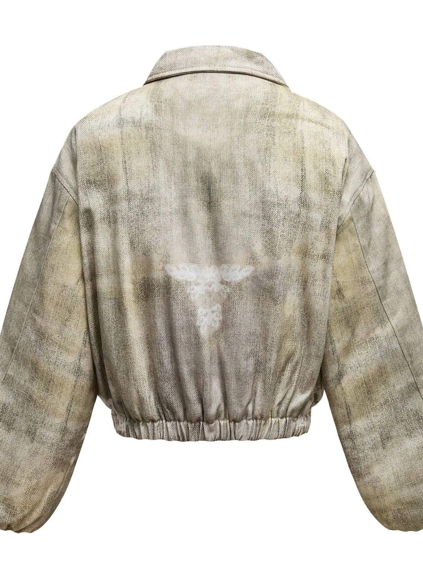 CLDSZN Men’s Distressed Paint Splatter Zip - Up Jacket – Streetwear Outerwear - CLDSZN