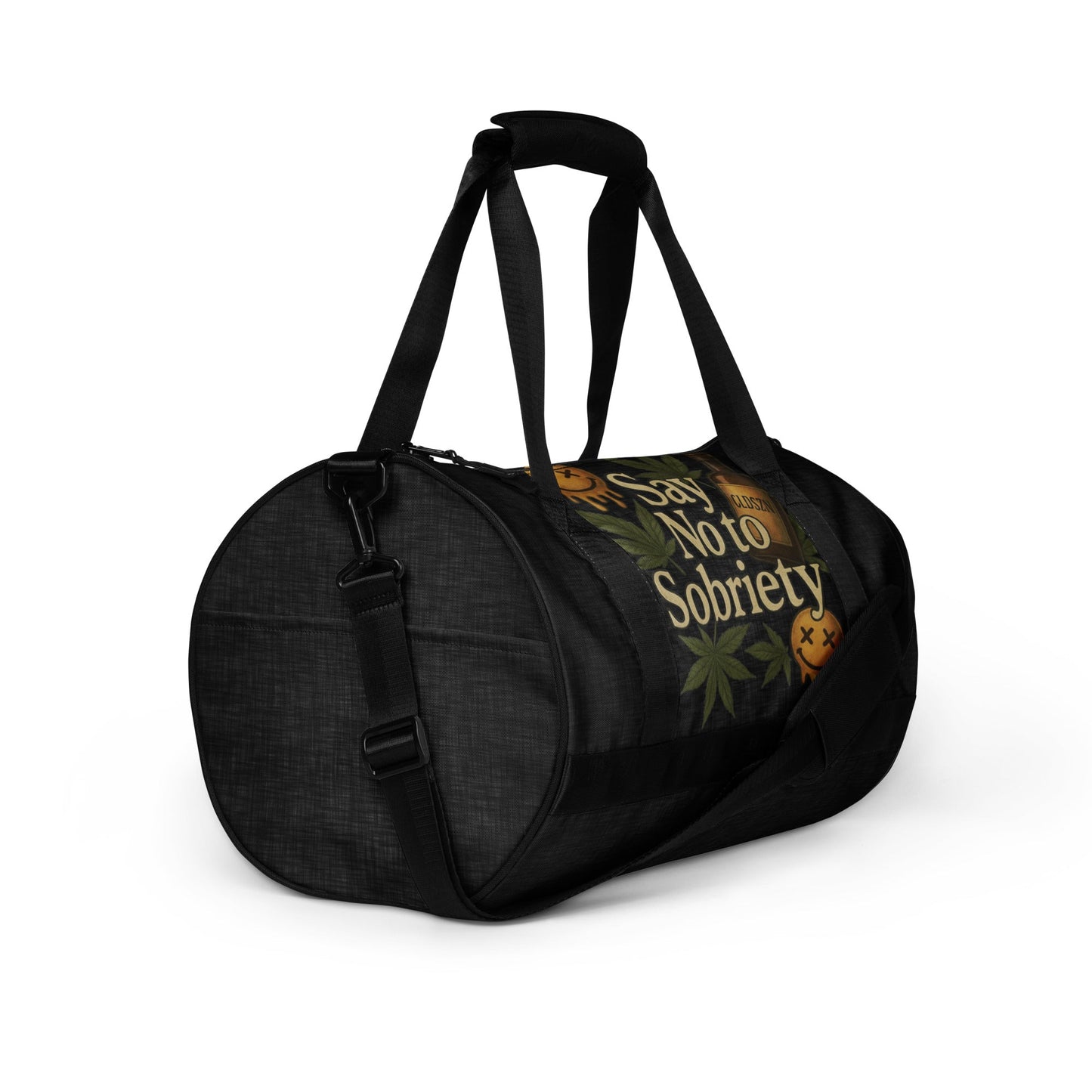 CLDSZN “Say No To Sobriety” Gym Bag – Streetwear Duffel for Creators - CLDSZN