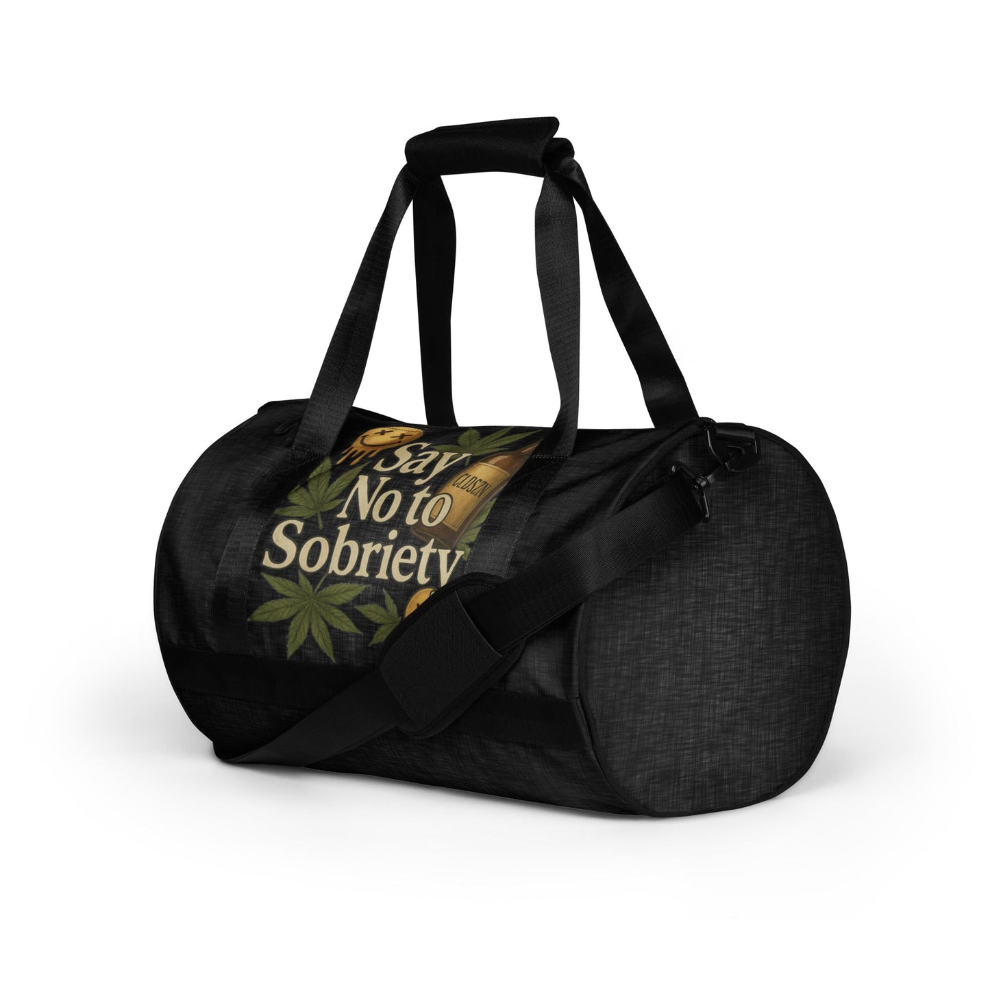 CLDSZN “Say No To Sobriety” Gym Bag – Streetwear Duffel for Creators - CLDSZN