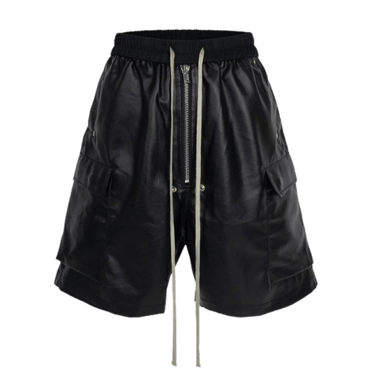 CLDSZN Men’s Cargo Zipper Shorts – Metallic Streetwear Utility Fit - CLDSZN